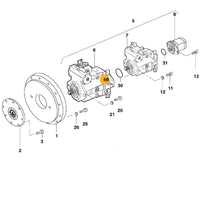 Cewka elektromagnetyczna zaworu hydraulicznego – oryginalna część JCB | Interhandler Brzeg