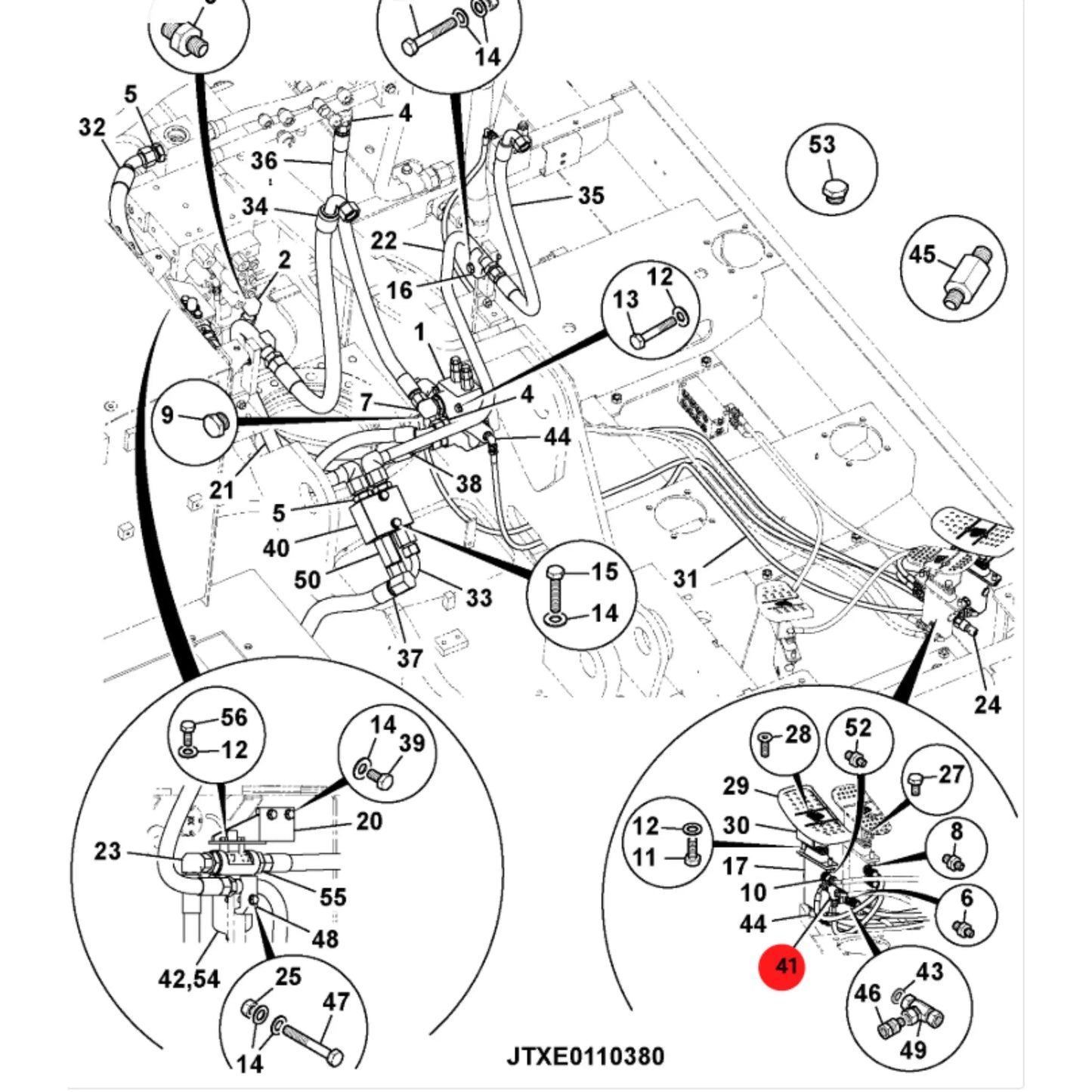 Filtr hydrauliczny wklad js130 js200 zp – oryginalna część JCB | Interhandler Toruń