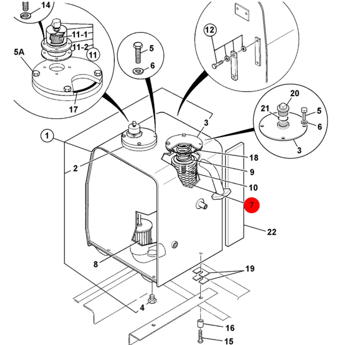 Filtr hydrauliczny koparka – oryginalna część JCB | Interhandler Łódź