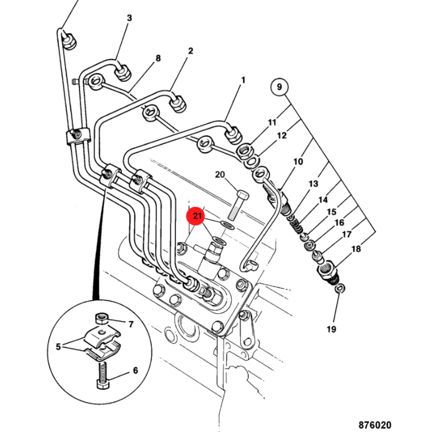 Podkładka koparka ładowarka 3CX 4CX – oryginalna część JCB | Interhandler Toruń