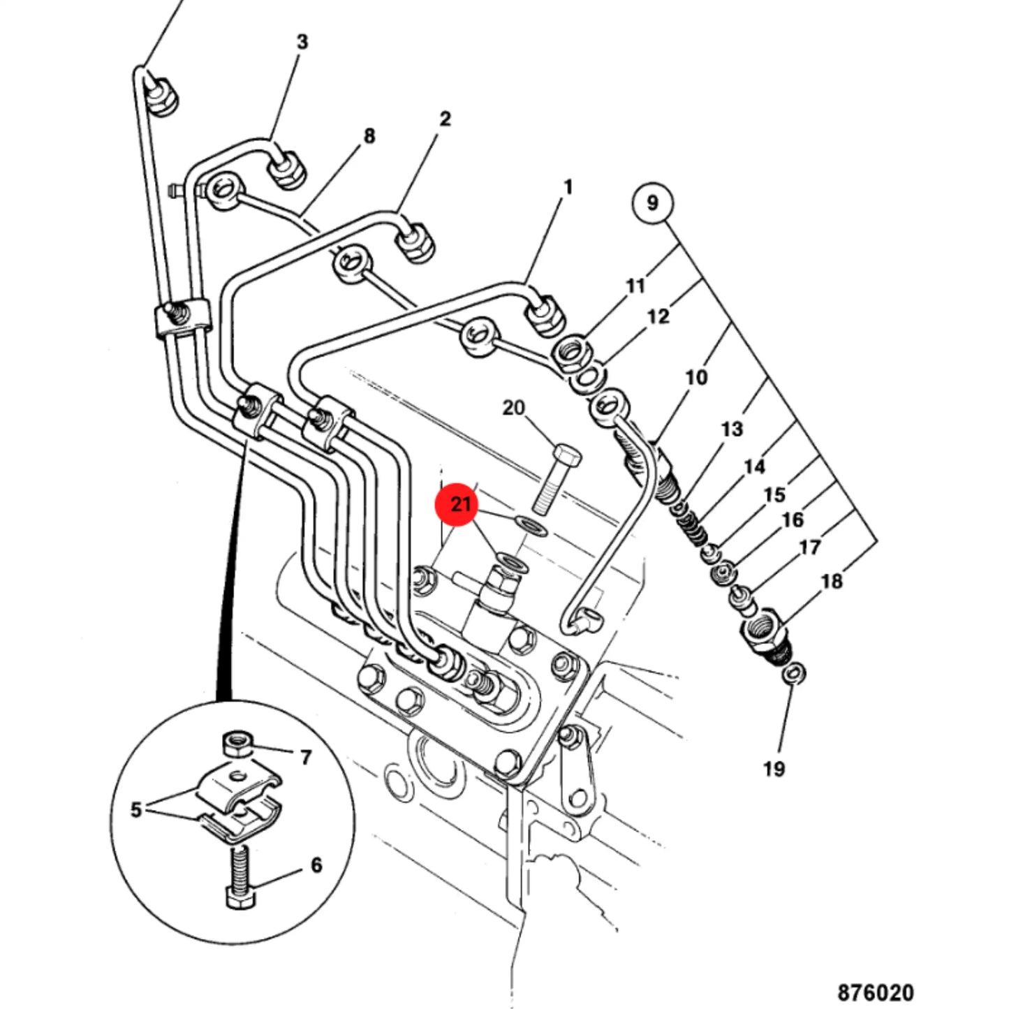 Podkładka koparka ładowarka 3CX 4CX – oryginalna część JCB | Interhandler Toruń