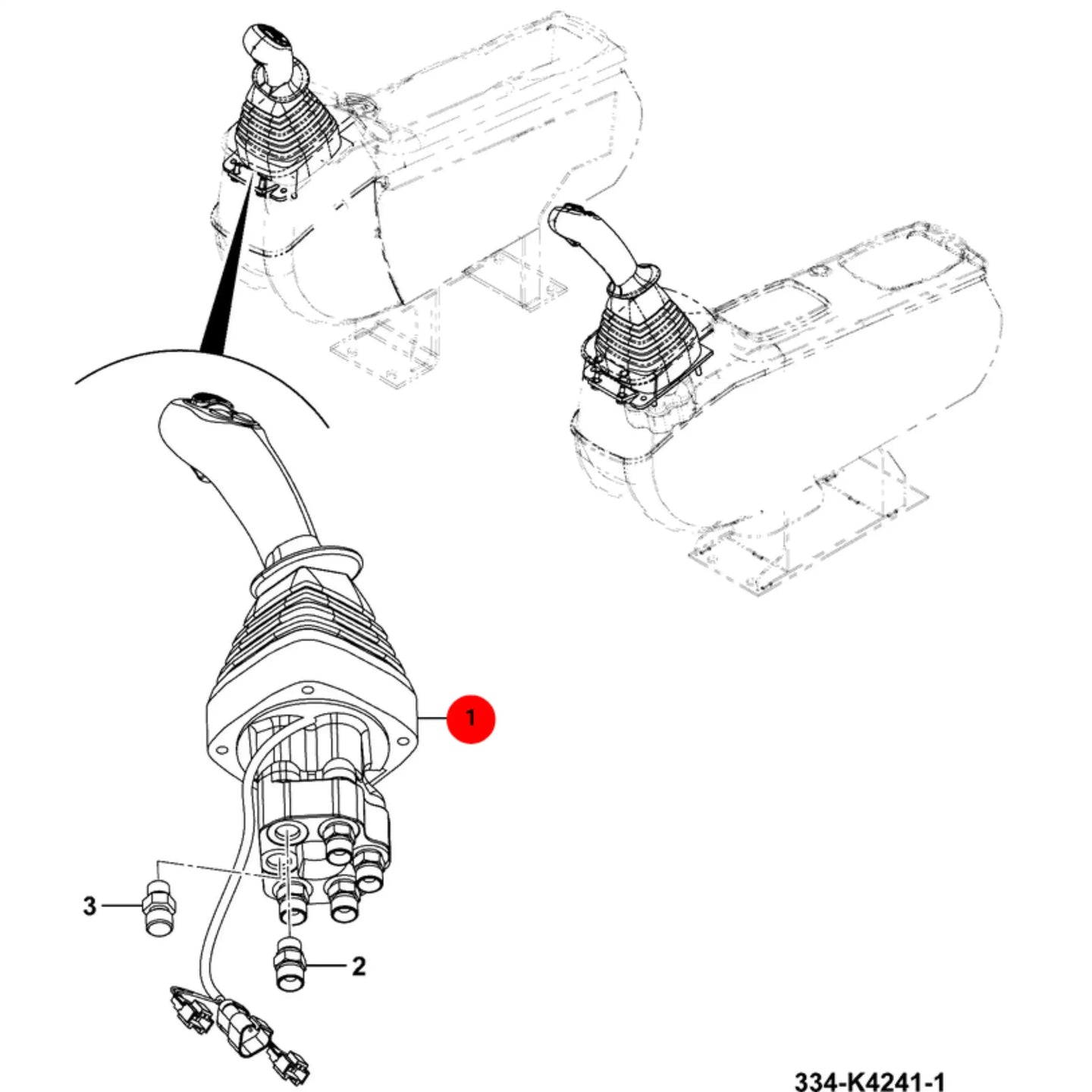 Joystick koparka ładowarka 3CX 4CX – oryginalna część JCB | Interhandler Brzeg