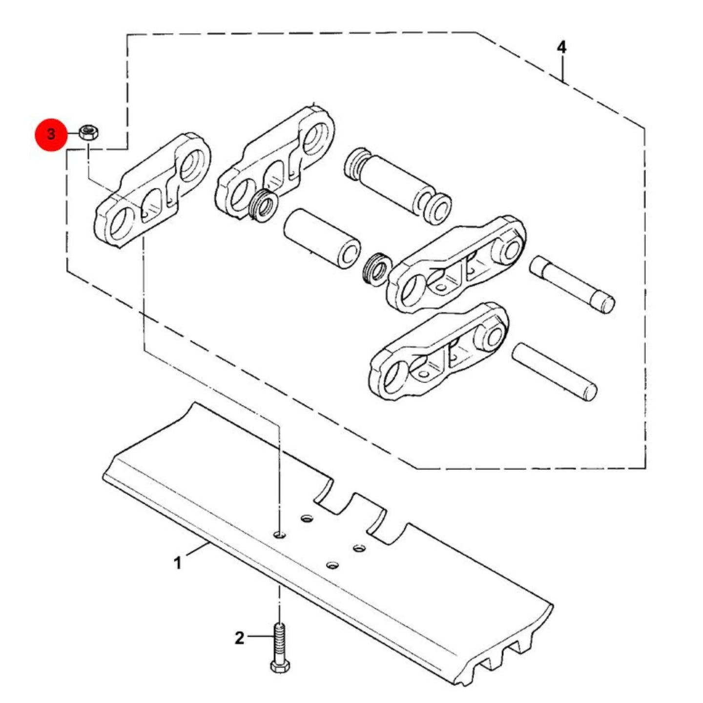 Nakrętka płyty koparka ładowarka części – oryginalna część JCB | Interhandler Lublin