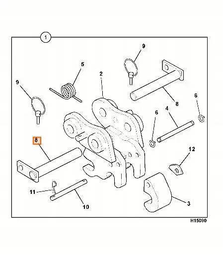 Sworzeń koparka ładowarka 3CX 4CX – oryginalna część JCB | Interhandler Rzeszów