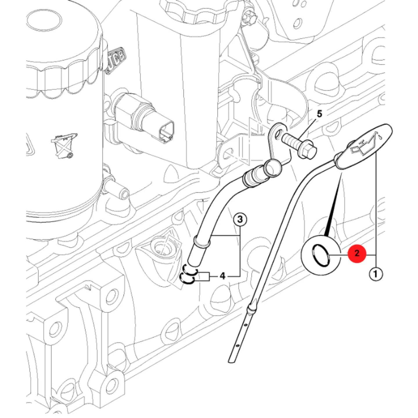 Oring koparka ładowarka 3CX 4CX – oryginalna część JCB | Interhandler Gdańsk