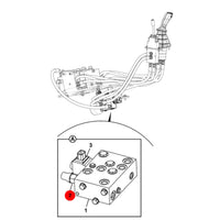 Zawór kasetowy hydrauliczny cartridge valve koparka – oryginalna część JCB | Interhandler Poznań