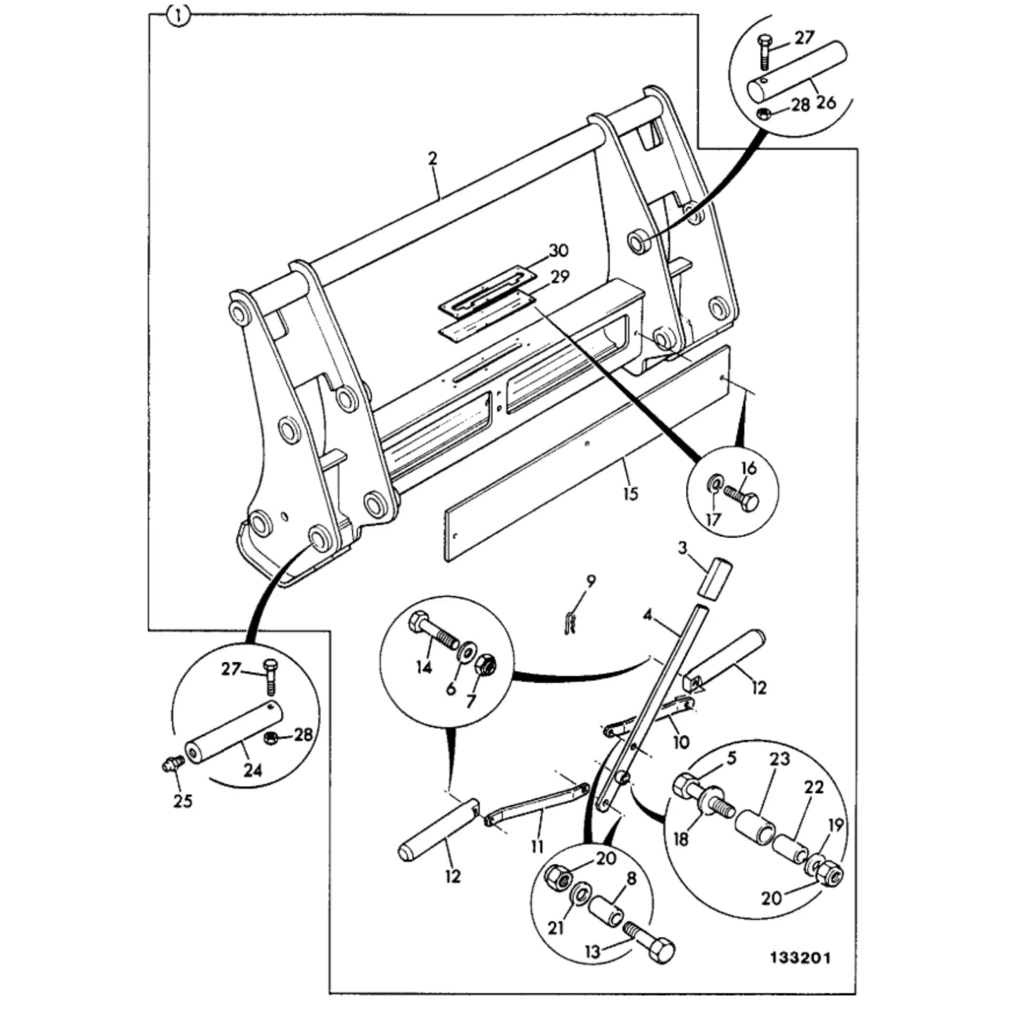 Szybkozlacze ladowarkowe mechaniczne quickhitch – oryginalna część JCB | Interhandler Wrocław