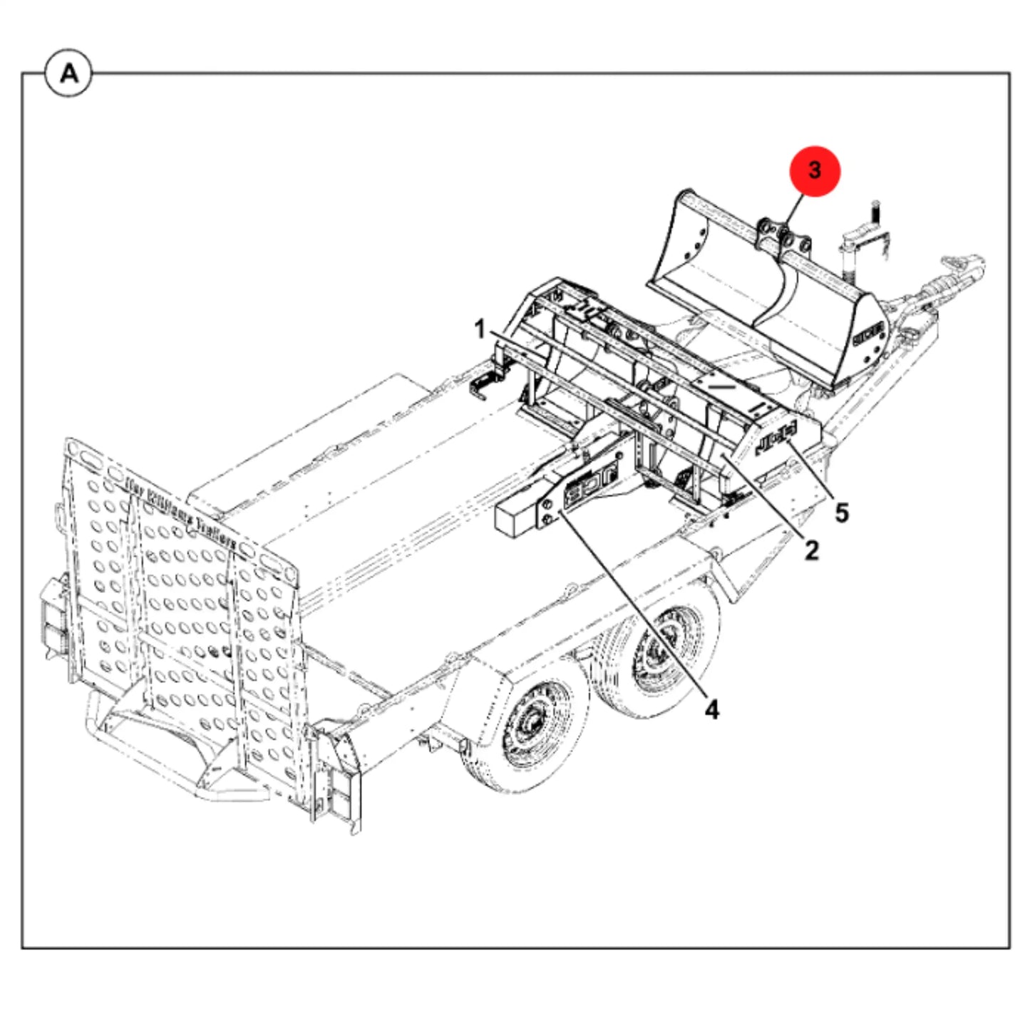 Łyżka skarpowa sztywna 1000mm mini 16 19c sworzeń – oryginalna część JCB | Interhandler Koszalin