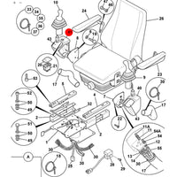 Uchwyt joysticka prawy koparka ładowarka 3CX 4CX – oryginalna część JCB | Interhandler Brzeg