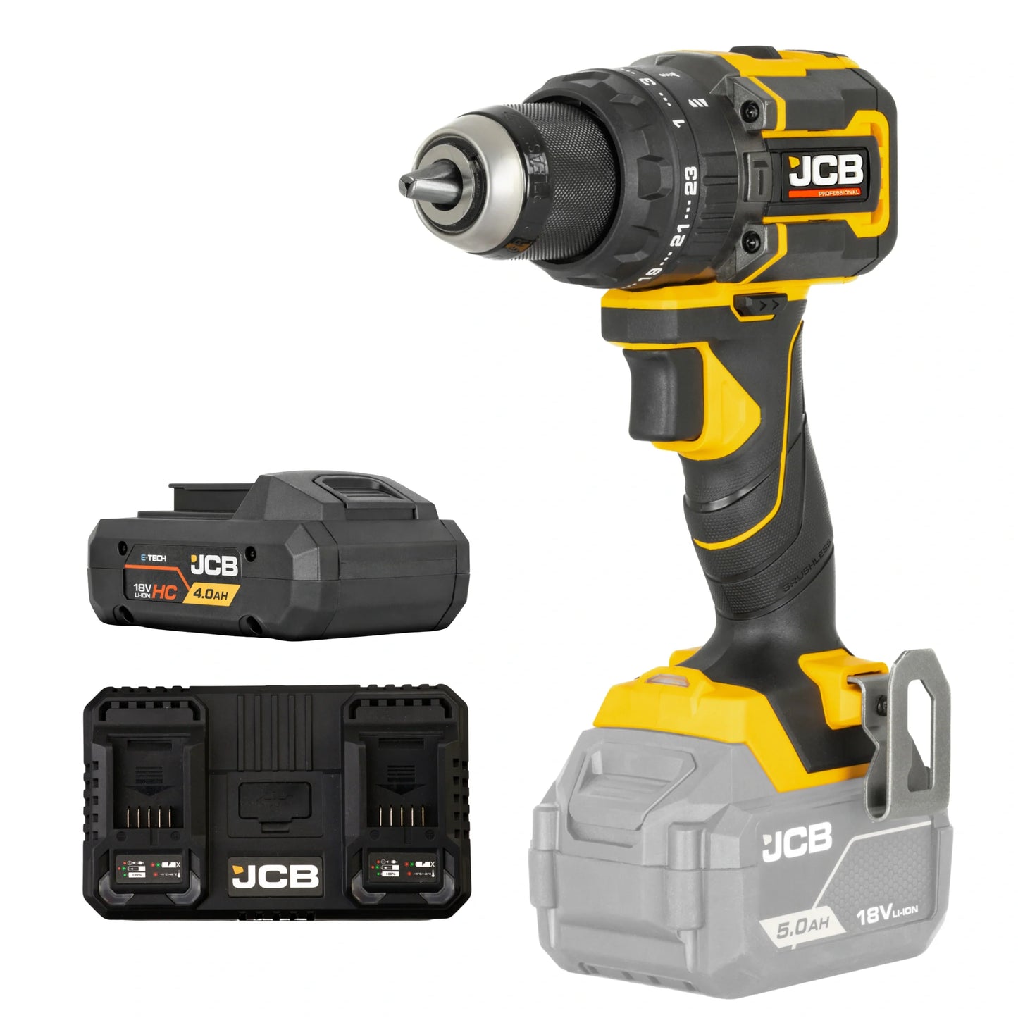Wkrętarka udarowa JCB 18PCD-75 75 Nm – wiertarki akumulatorowe, prezentacja produktu