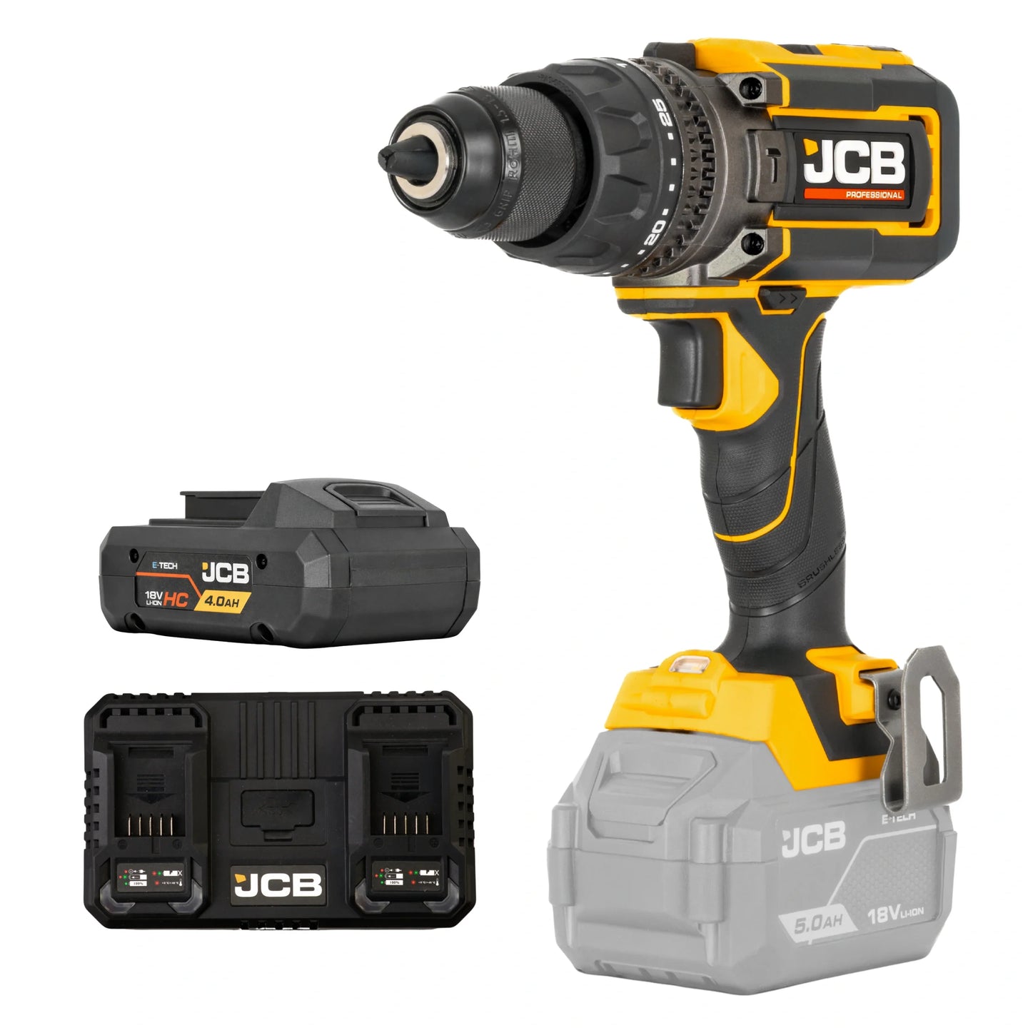 Wkrętarka udarowa JCB 18PCD-160 160 Nm – wiertarki akumulatorowe, prezentacja produktu