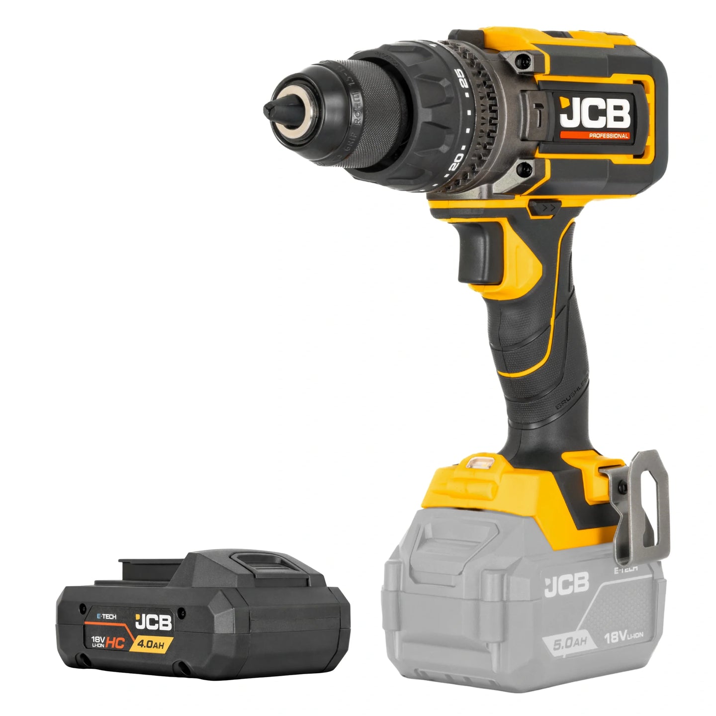 Wiertarko wkrętarka zestaw JCB 18PCD-160 160 Nm – wiertarko-wkrętarka akumulatorowa z udarem, widok produktu