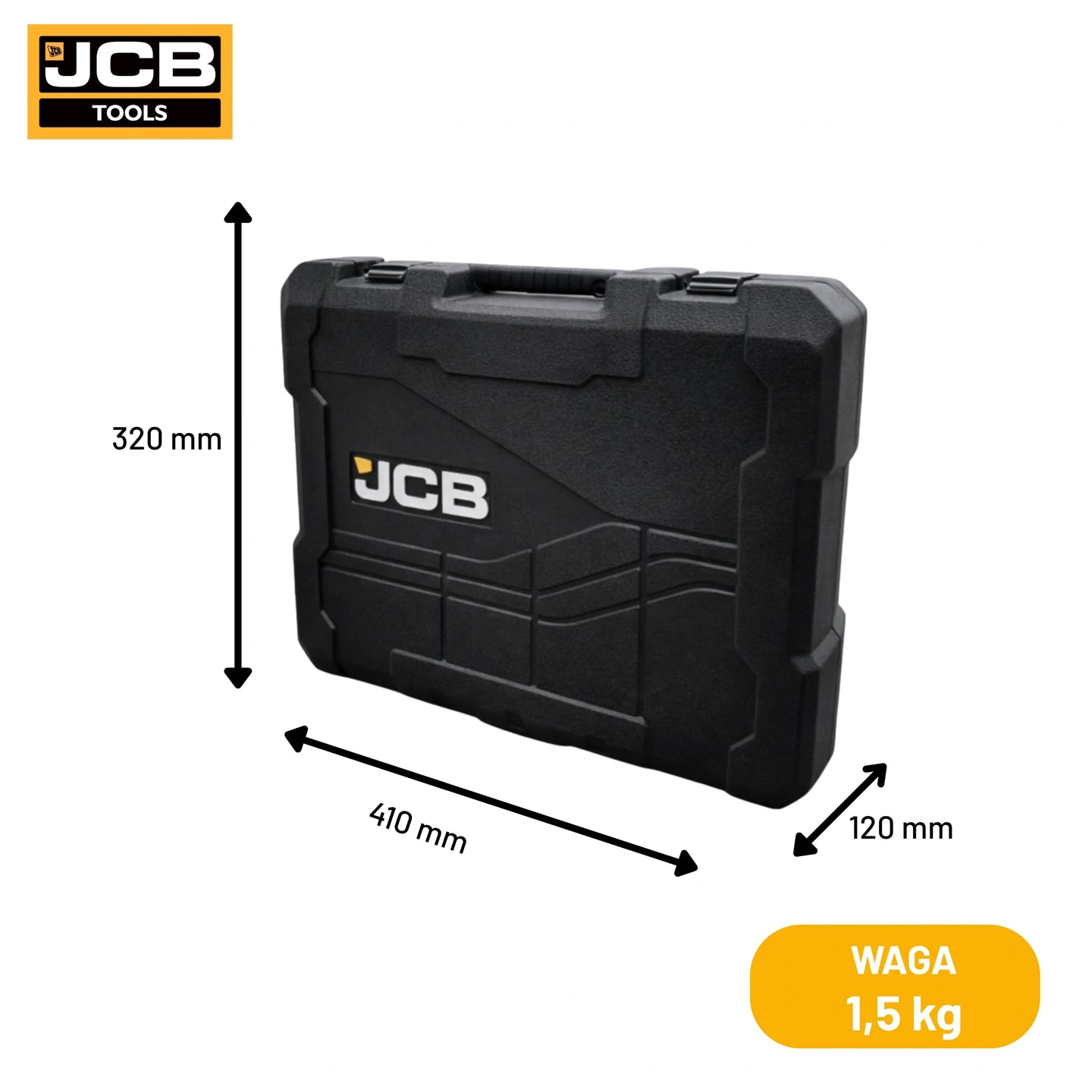 Case narzędziowy JCB 120mm – kufer narzędziowy