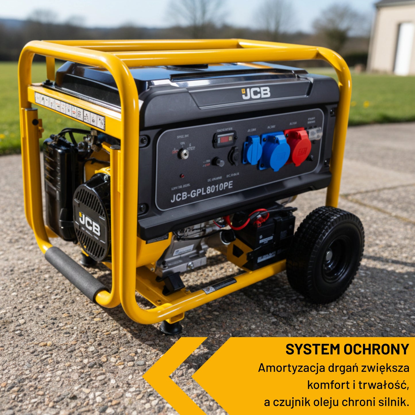Agregat prądotwórczy JCB 7.9 kW – z AVR do domu i na budowę