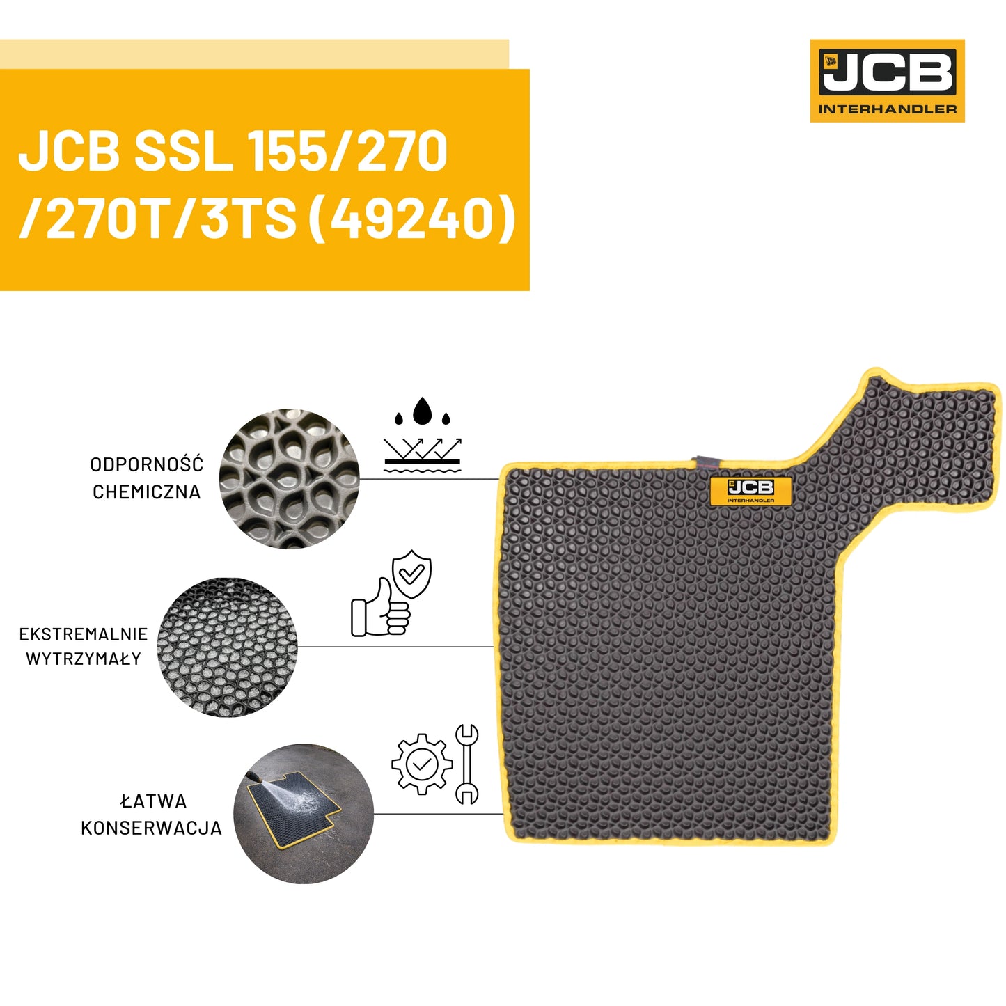 Dywanik eva 3d ładowarka ssl 155 270 270t 3ts – oryginalna część JCB | Interhandler Szczecin