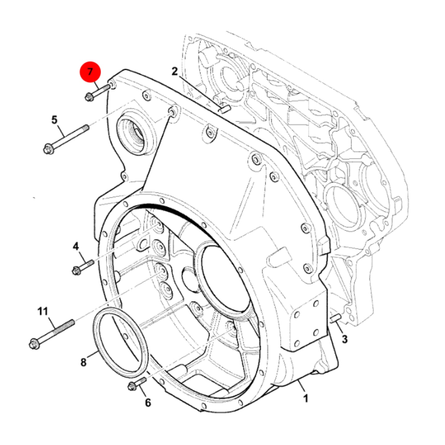 JCB Śruba M8X50 Koparka Ładowarka Części Zamienne 1317/3312Z Oryginał