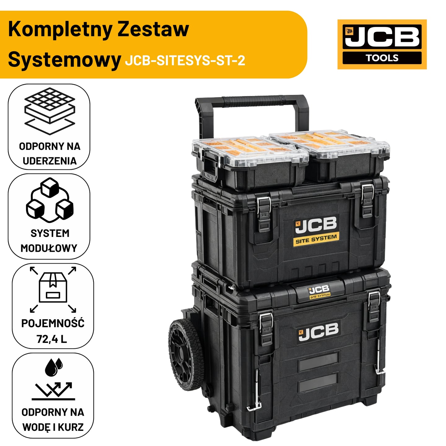 Walizka narzędziowa JCB (JCB-SITESYS-ST-2)