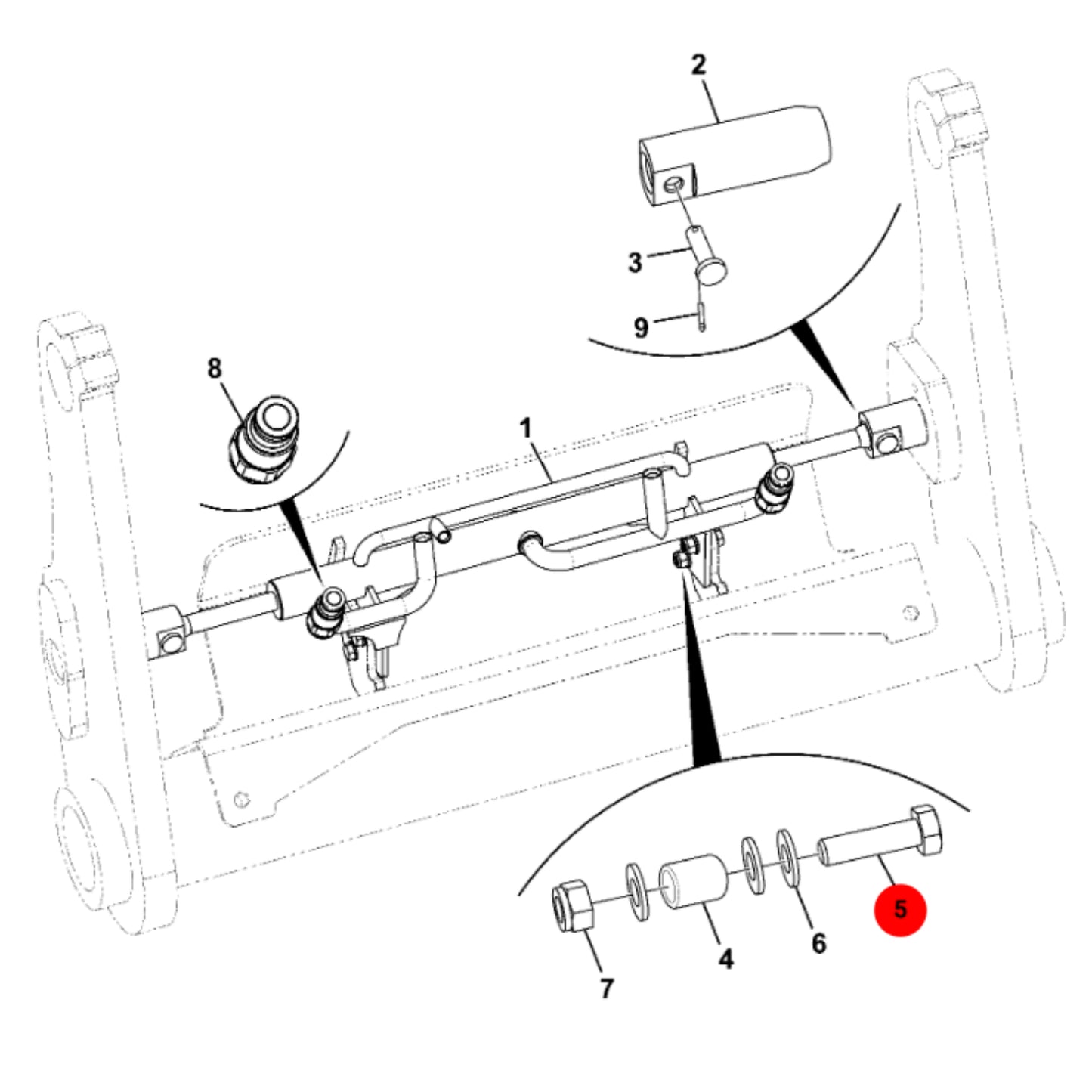 JCB Śruba M8X30 Koparka Ładowarka Części 1315/3308D Oryginał