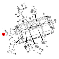 JCB Śruba M8x70 Koparka Ładowarka Części 1315/3316D Oryginał