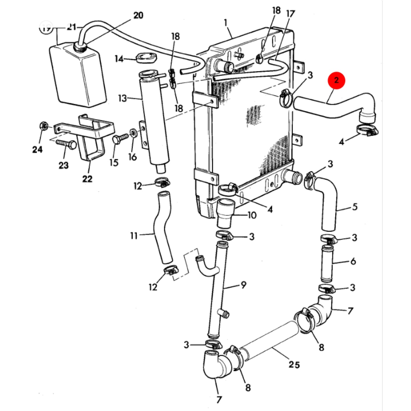 JCB Wąż Górny Hydrauliczny Koparka Ładowarka 834/00332 Oryginał