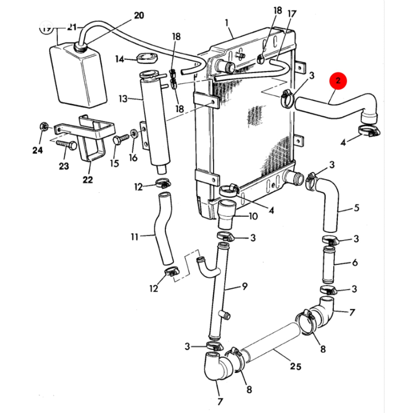 JCB Wąż Górny Hydrauliczny Koparka Ładowarka 834/00332 Oryginał