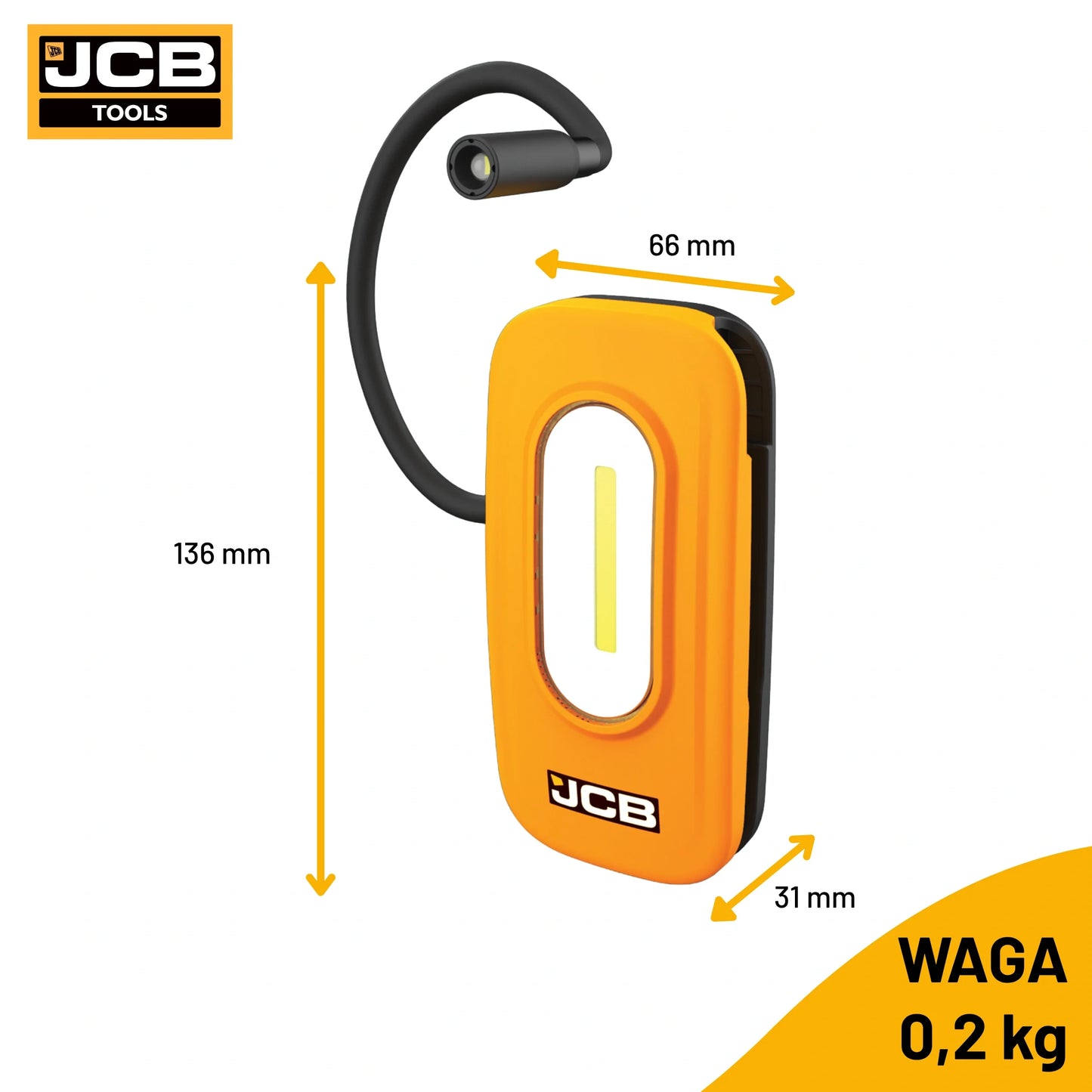 Lampy warsztatowe LED JCB – lampa warsztatowa akumulatorowa