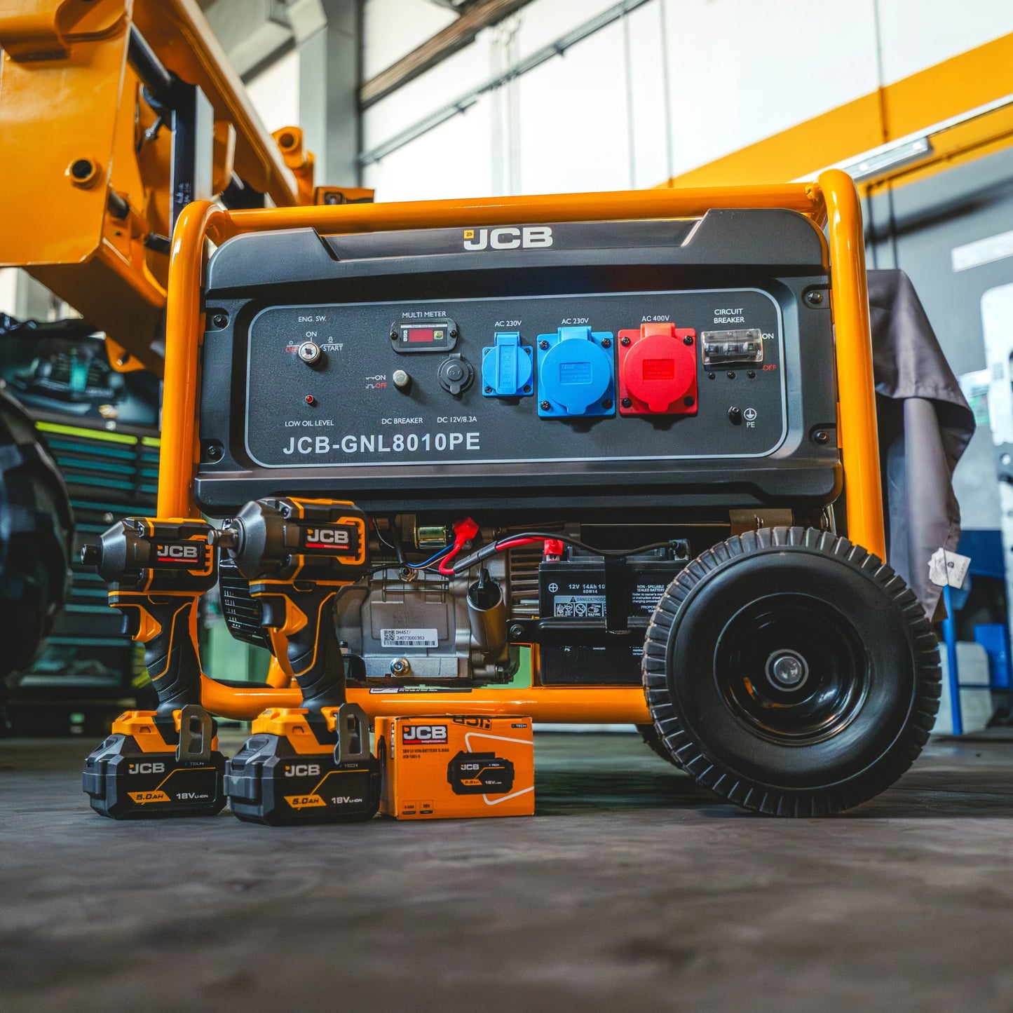 Agregat prądotwórczy JCB 7.9 kW – z AVR do domu i na budowę