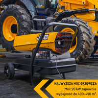Nagrzewnica spalinowa JCB 20kW – nagrzewnica na ropę