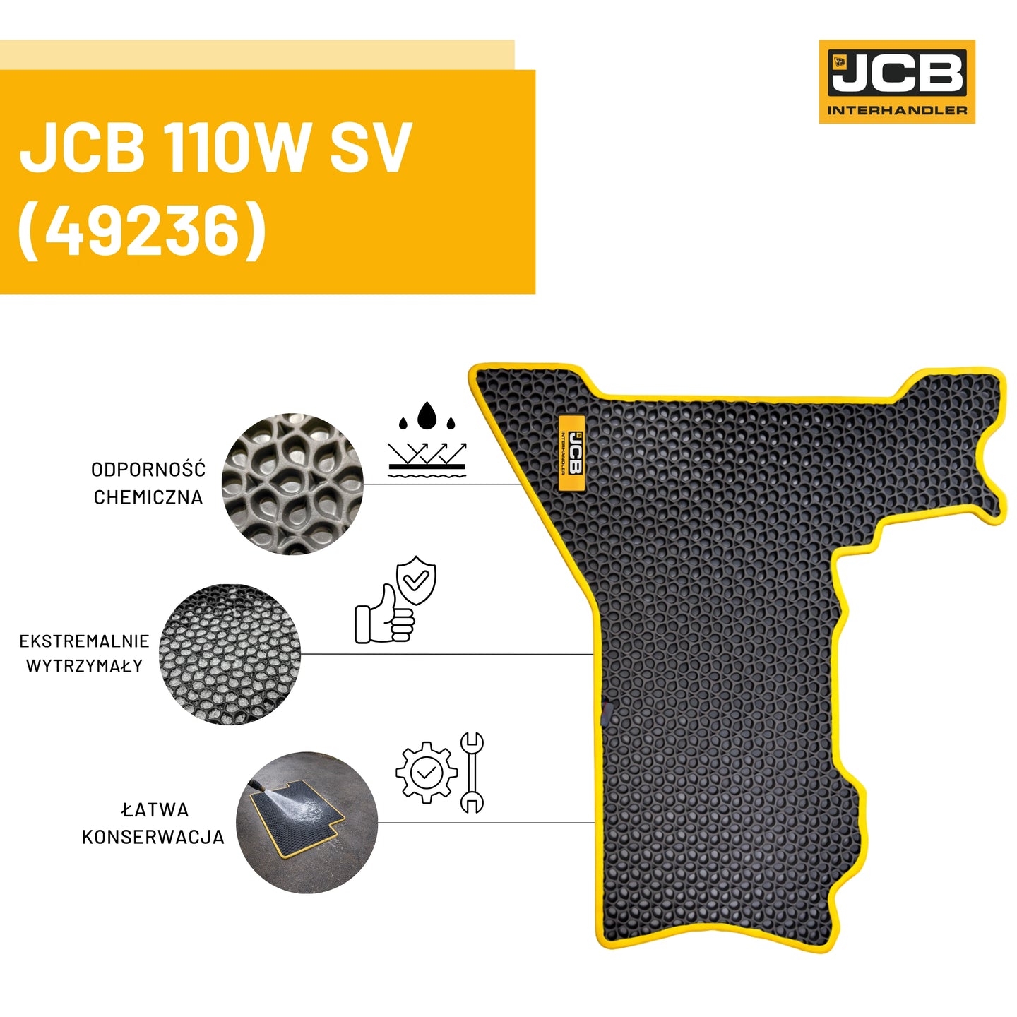 Dywanik eva 3d koparka kolowa 110w sv – oryginalna część JCB | Interhandler Białystok