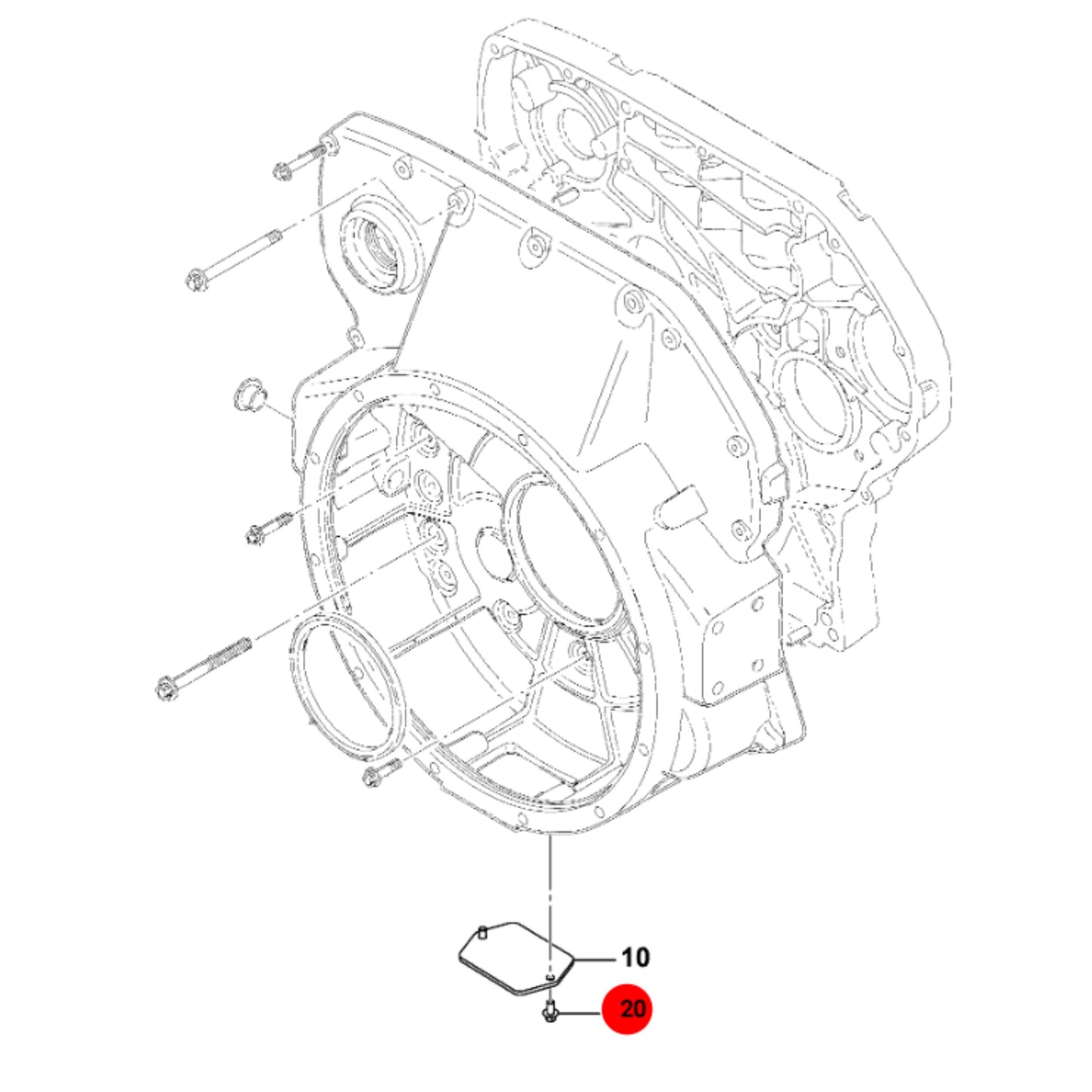 JCB Śruba M8x16 Koparka Ładowarka Części 1317/3303V Oryginał