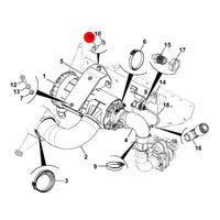 JCB Śruba M10X25 Koparka Ładowarka Części Zamienne 1315/0407D Oryginał