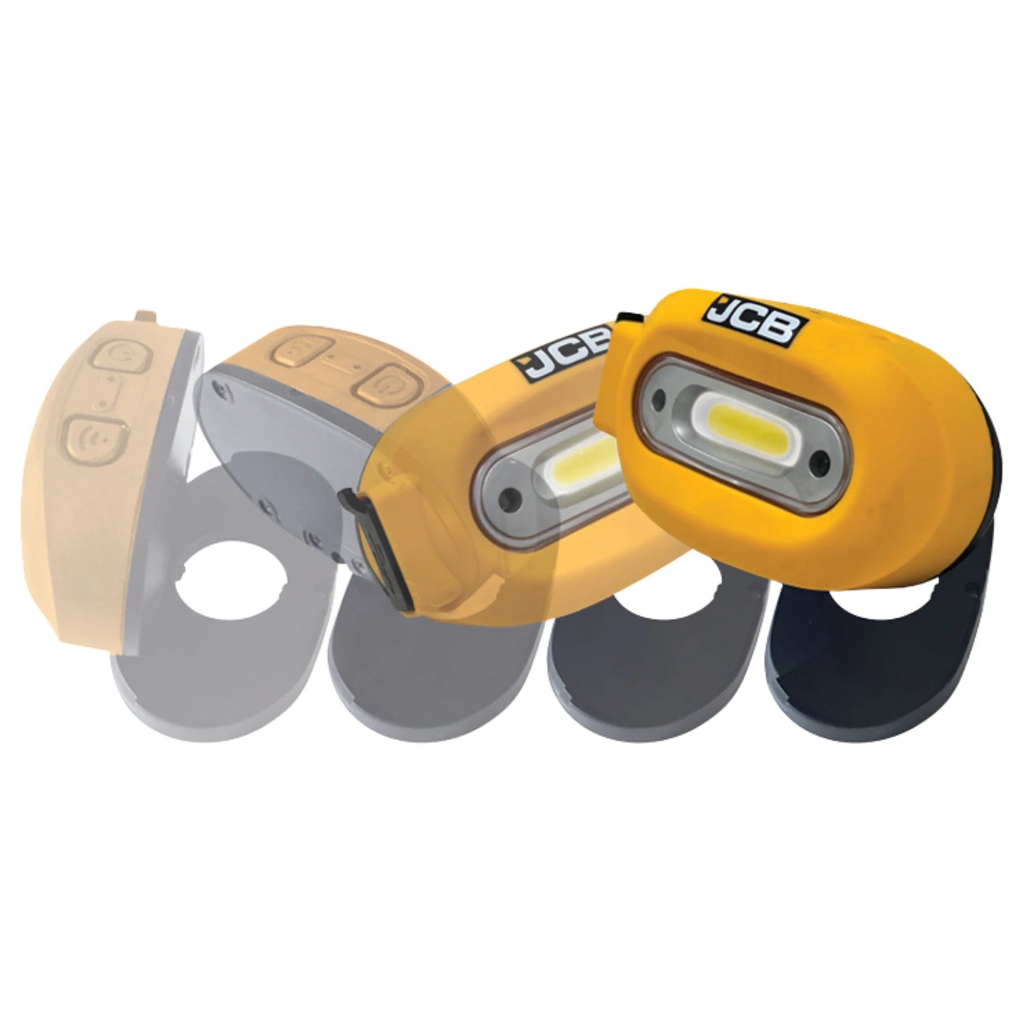 Czołówka ładowana USB JCB 260 lm – latarka czołowa do warsztatu