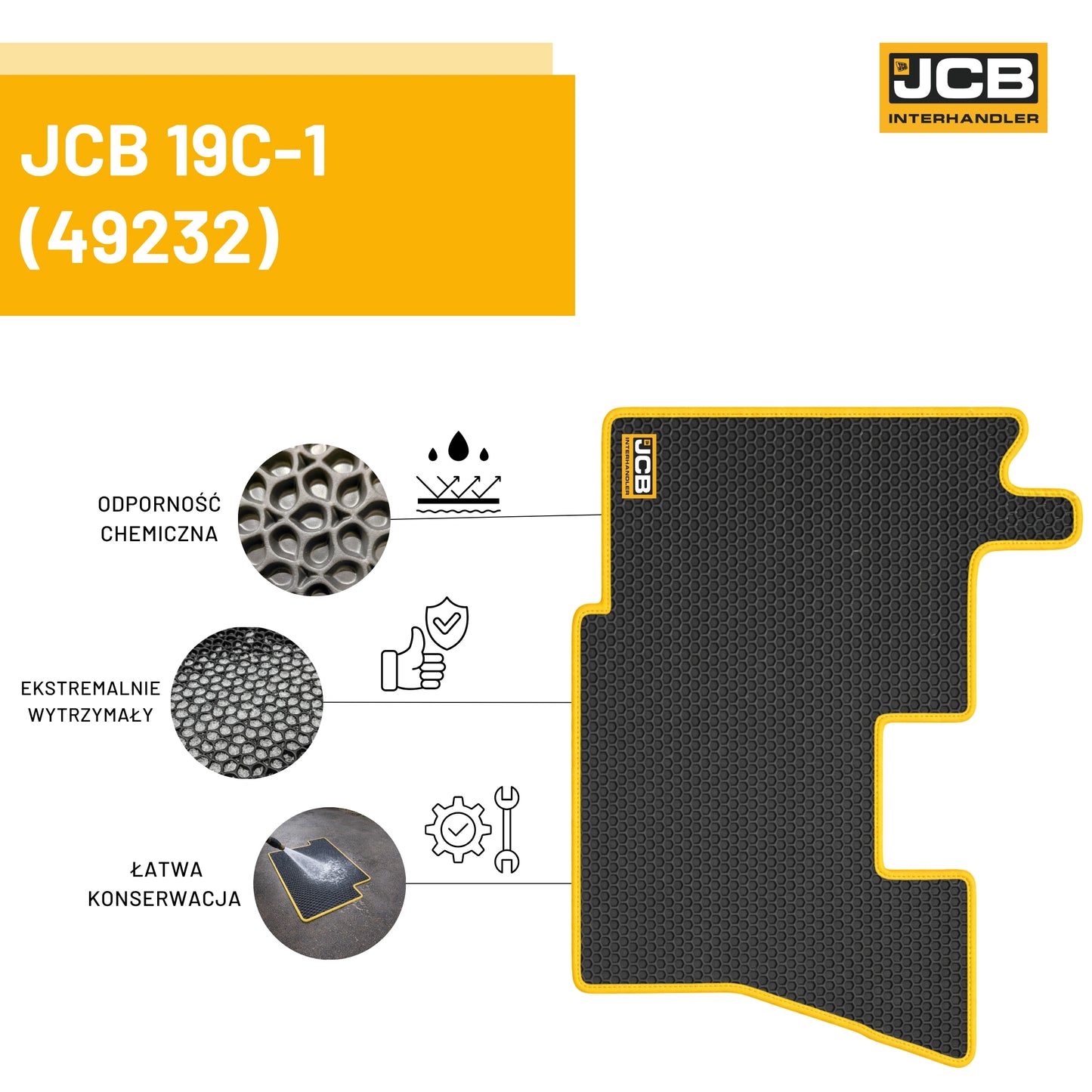 Dywanik eva 3d minikoparka 19c 1 – oryginalna część JCB | Interhandler Kielce