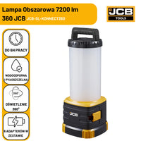 Lampa budowlana akumulatorowa JCB SL-KONNECT360 7200 lm – lampy budowlane LED