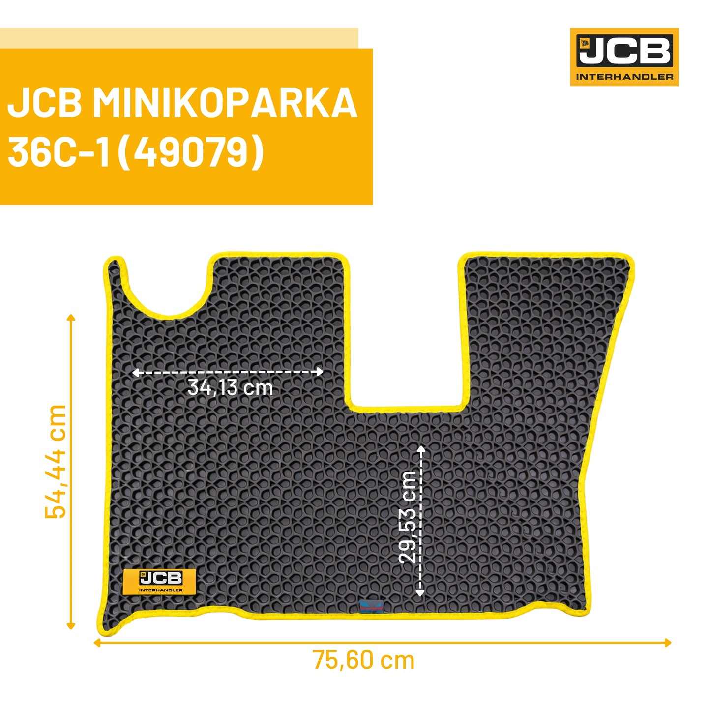 Dywanik eva 3d minikoparka 36c 1 – oryginalna część JCB | Interhandler Białystok