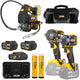 Zestaw JCB PRO18V-SERVKIT-zestaw-2 smarownica akumulatorowa klucz udarowy 350Nm klucz udarowy 620Nm akumulatory 4Ah i 2x5Ah podwójna ładowarka 2 tuby smaru i torba Site System